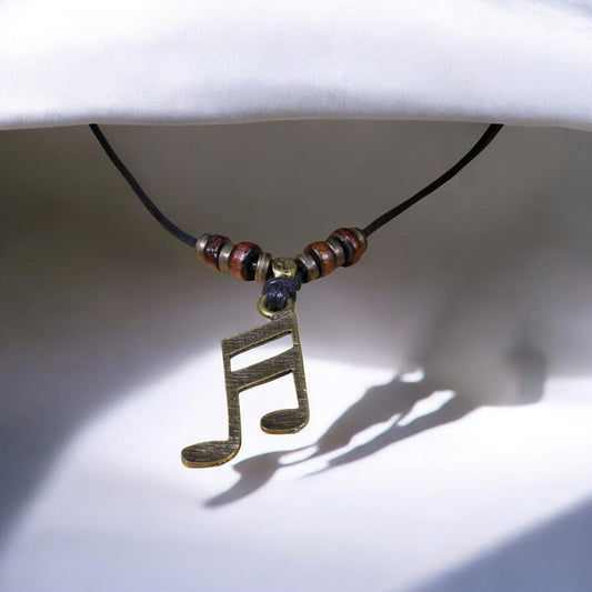 Müzik Notaları ile Şık Aksesuar  Unisex Kolye
